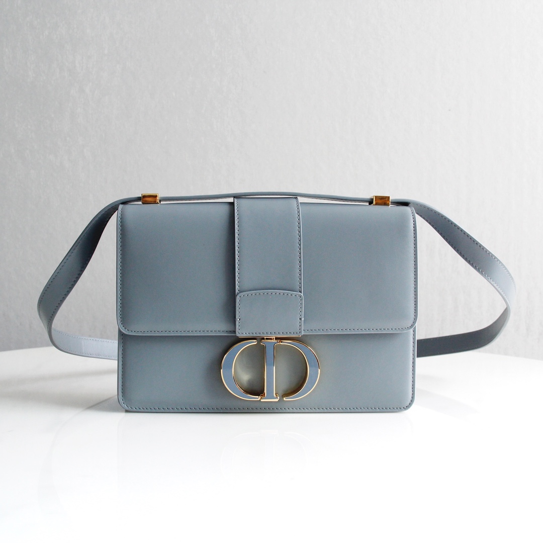 30 Montaigne Bag Light Blue Box Calfskin